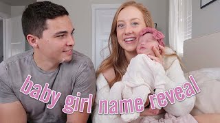Baby Girl Name Reveal!!!