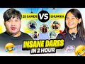 100 Dares Challenge Bhumika Vs 2B Gamer || Insane Dare On Public Gone Wrong