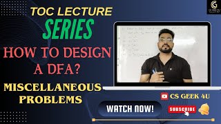 How to Design a DFA ? (PART - IV) | Miscellaneous Problems