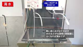 i HOT14（旧型/型番EWM-14） 満水の確認について