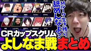 【第5回CRカップスクリム1日目】よしなま戦まとめ【2024/06/27】ありけん/奈羅花/わいわい/かずのこ