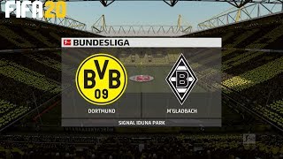 FIFA 20 ! Borussia Dortmund Vs Borussia Mönchengladbach ! Bundesliga 2019/20 ! 19.10.2019