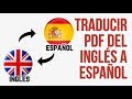 Como Traducir un Documento PDF de Ingles a Español