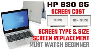 HP ELITEBOOK 830 G5 LAPTOP DISPLAY SCREEN TYPE AND COSTING #830-G5 #hpelitebook  #trending