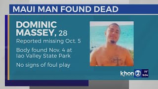 Missing Maui man found dead