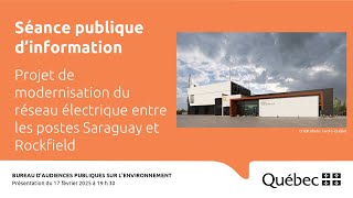 Séance publique d'information - 17 février 2025 à 19h30