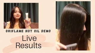 Oriflame Hot Oil Demo | Oriflame hot oil use | For Soft, Shiny and Strong Hair | By hnbStation