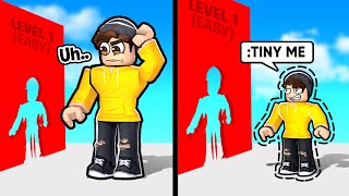 this Roblox Obby makes you CHANGE SIZE... 👀