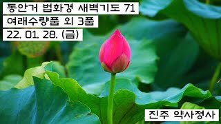 2022.01.28.법화경.동안거.새벽기도.한글독송.안락행품외3품