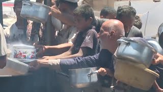 Displaced Palestinians in Gaza suffer from extreme poverty and hunger