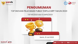 [LIVE] Pengumuman Top Inovasi Pelayanan Publik Terpuji KIPP Tahun 2023