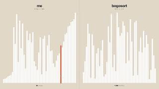 Sorting 50 elements against Bogosort.