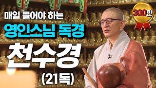 영인스님의 천수경 염불독경 21독 (5시간 30분 연속듣기)