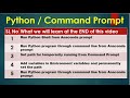 Python3 Basics # 1.1 | Set Path and Run Python Script using Command prompt