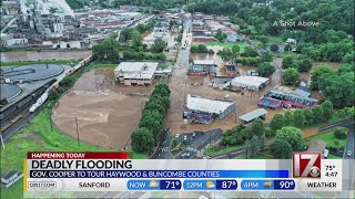 Gov. Roy Cooper to tour Haywood, Buncombe counties following deadly floods