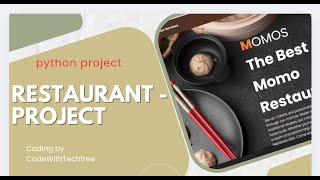 Restaurant Project using python with Django (E-commerce project )