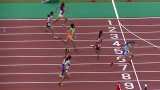 20190727福岡県中学陸上 1年女子100m決勝