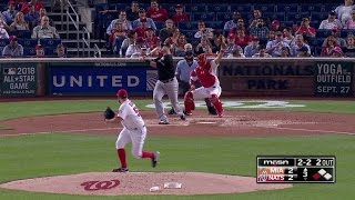 MIA@WSH: Roark strikes out Boar with high fastball