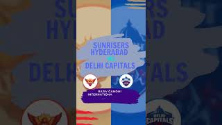 Cricket Sunrisers Hyderabad  Delhi Capitals  Rajiv Gandhi International Stadium ,  Hyderabad #ipl