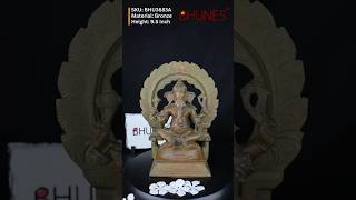 Bhunes Panchaloha Ganesha Idol | Handcrafted Ganapati Statue for Home, Temple, \u0026 Gifting | BHU3683A