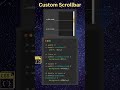How to Create Custom Scrollbar #css #coding #design