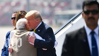 WATCH: Trump attends massive rally hosted by India's prime minister