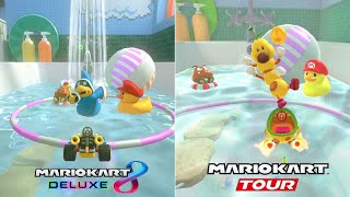 Evolution Of Squeaky Clean Sprint Course In Mario Kart Games