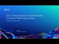 Esri's Design System: Build Beautiful, Consistent Web Apps Faster