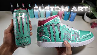 Turning Energy Drinks Into CUSTOM SHOES...