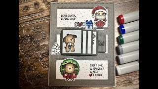 Mama Elephant / Flip Slider Card / Santa's Sleigh / Yappy Woofmas