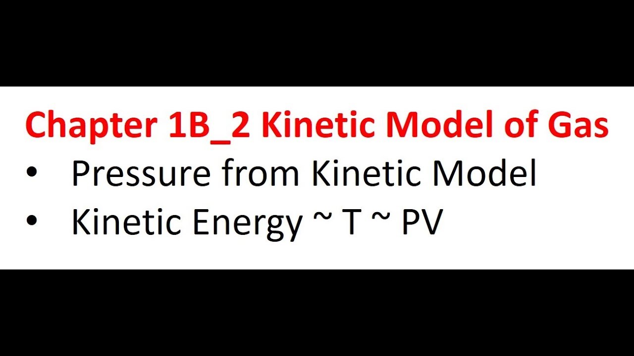 Chapter 1B 2 Kinectic Model 2 - YouTube