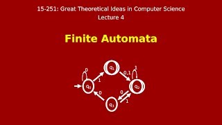 Great Ideas in Theoretical Computer Science: Finite Automata (Spring 2015)
