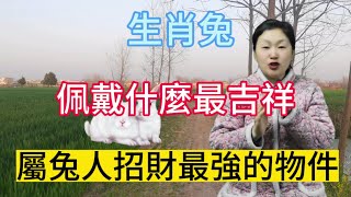 生肖屬相兔！屬兔人佩戴什麼飾品最吉祥！生肖屬兔人招財的最強物件是什麼？#風水 #運勢 #財運