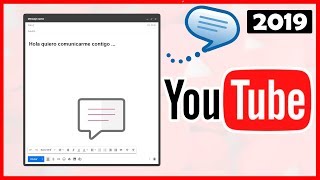 Como enviar mensaje privado a en Youtube 2020 (Mensajes a canales Youtube)