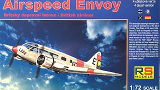 RS Models 1/72 Airspeed AS.6J Envoy III I Kit Reveal I