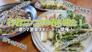 最高に美味いけど最強にクサイ！北海道の春の山菜、行者ニンニクでいろいろ作ってネギパーティー！【アイヌネギ/主婦/料理vlog】