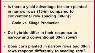 Dr. Peter Thomison - Taking A Second Look At Narrow Row Corn