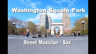 NY・ストリートミュージシャン03・Washington Square Park・New York