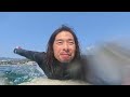 冬終わったから半年ぶりのサーフィンすっぞ　　　〈POV Japanese surfing beginners at Yoshihama 〉
