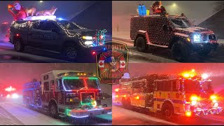 17th Annual Christmasville Fire Truck Parade in Lancaster, New York.