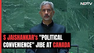 S Jaishankar At UN Amid Canada Row: "Political Convenience Can't Determine Response To Terrorism"
