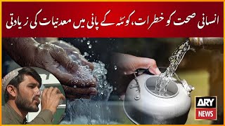 Human health at risk: Excessive minerals found in Quetta's water