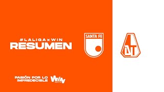 Santa Fe vs. Tolima (resumen y goles) | Liga BetPlay Dimayor 2024- 1 | Fecha 12