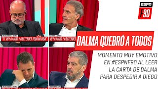 El Pollo #Vignolo leyó la carta de despedida de #Dalma en #ESPNF90 y se quebraron todos
