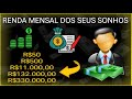 Quanto INVESTIR p/ Alcançar a RENDA Mensal dos Seus Sonhos