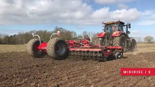 Sumo Mixidisc / S6 working compacted field of grazed Kale.