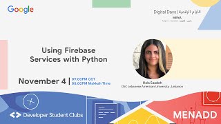 Using Firebase Services with Python (Hala Saadeh)