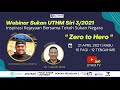 Webinar Sukan UTHM Siri 3/2021 bersama  Muhammad Ziyad Zolkefli, Atlet Paralimpik Negara