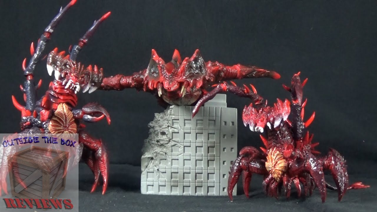 Destroyah Evolution Set Bandai Sh Monsterarts Youtube