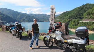 岐阜県下呂市金山町 岩屋ダムへ ダム活ツーリング HONDA TRANSALP Kawasaki KLE400